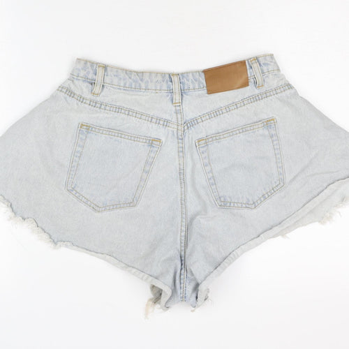Missguided Women's Blue Denim Cut-Off Shorts Size 8