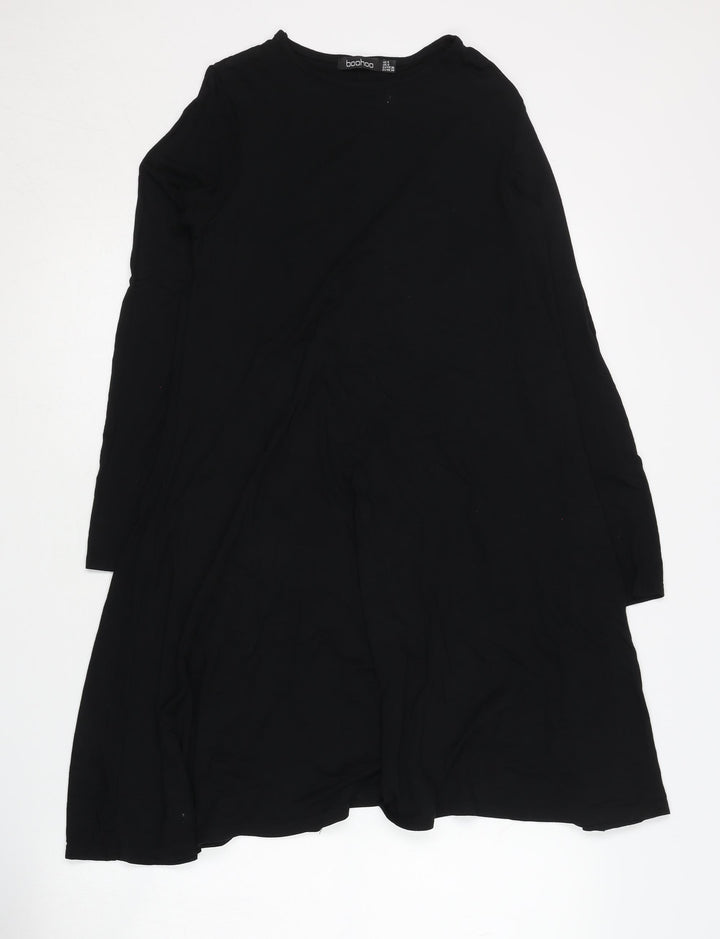 boohoo Women's Black Long Sleeve Dress Size 8