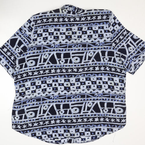 C&A Women's Blue Geometric Blouse Size 20