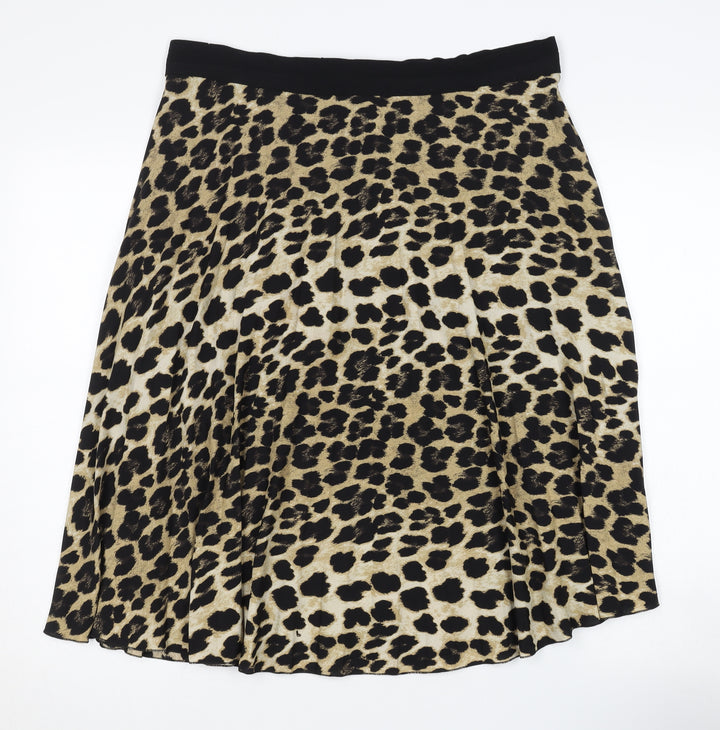 Zara Women’s Animal Print Skirt - Multicoloured UK 12