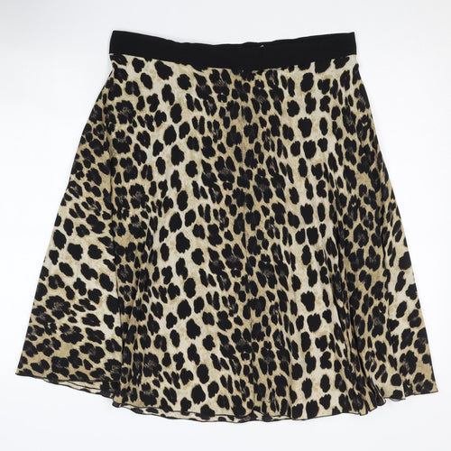 Zara Women’s Animal Print Skirt - Multicoloured UK 12