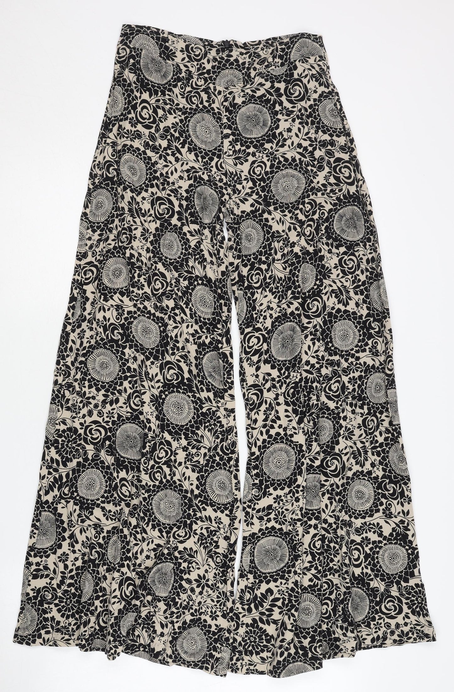 Topshop Women's Multicoloured Wide-Leg Trousers