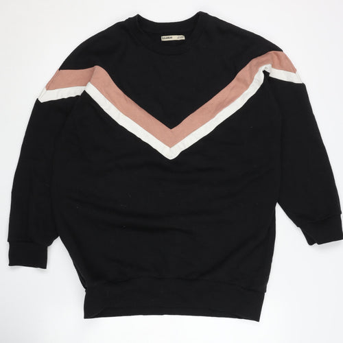 Pull & Bear Women's Black Sweatshirt Size 8