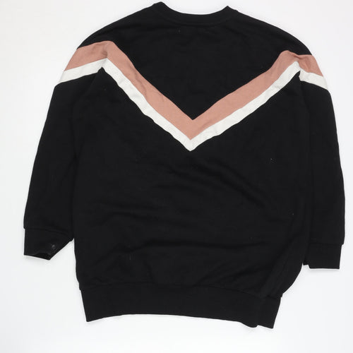 Pull & Bear Women's Black Sweatshirt Size 8