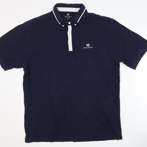 Palm Grove Men's Blue XL Polo Shirt for Golf