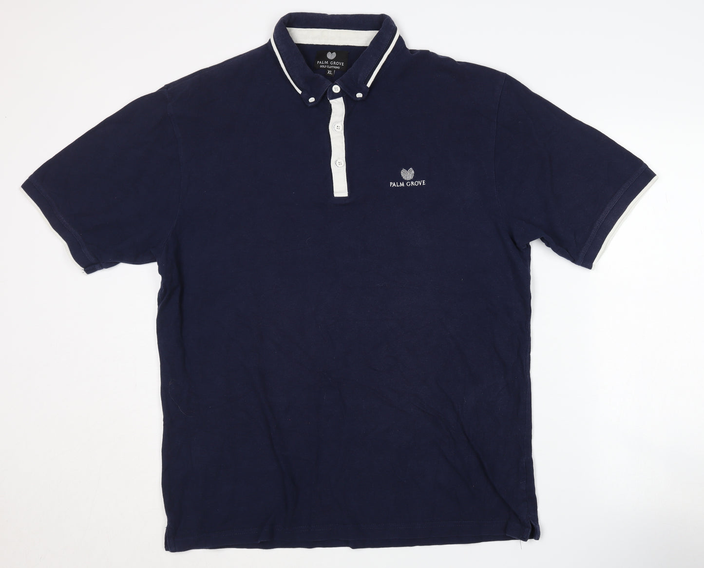 Palm Grove Men's Blue XL Polo Shirt for Golf