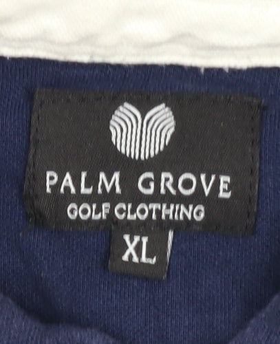 Palm Grove Men's Blue XL Polo Shirt for Golf