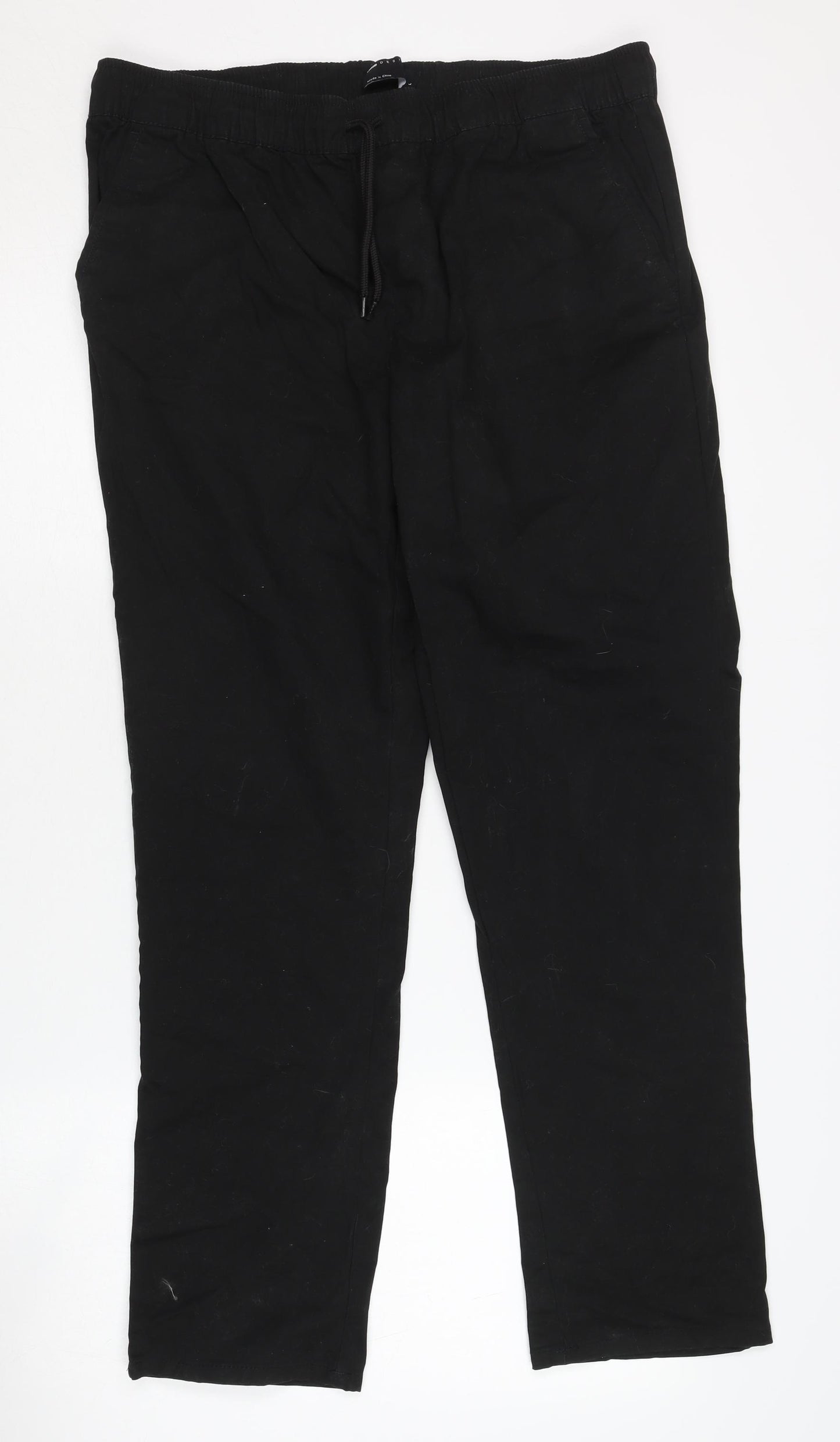 ASOS Design Men's Black Elastic Waist Trousers