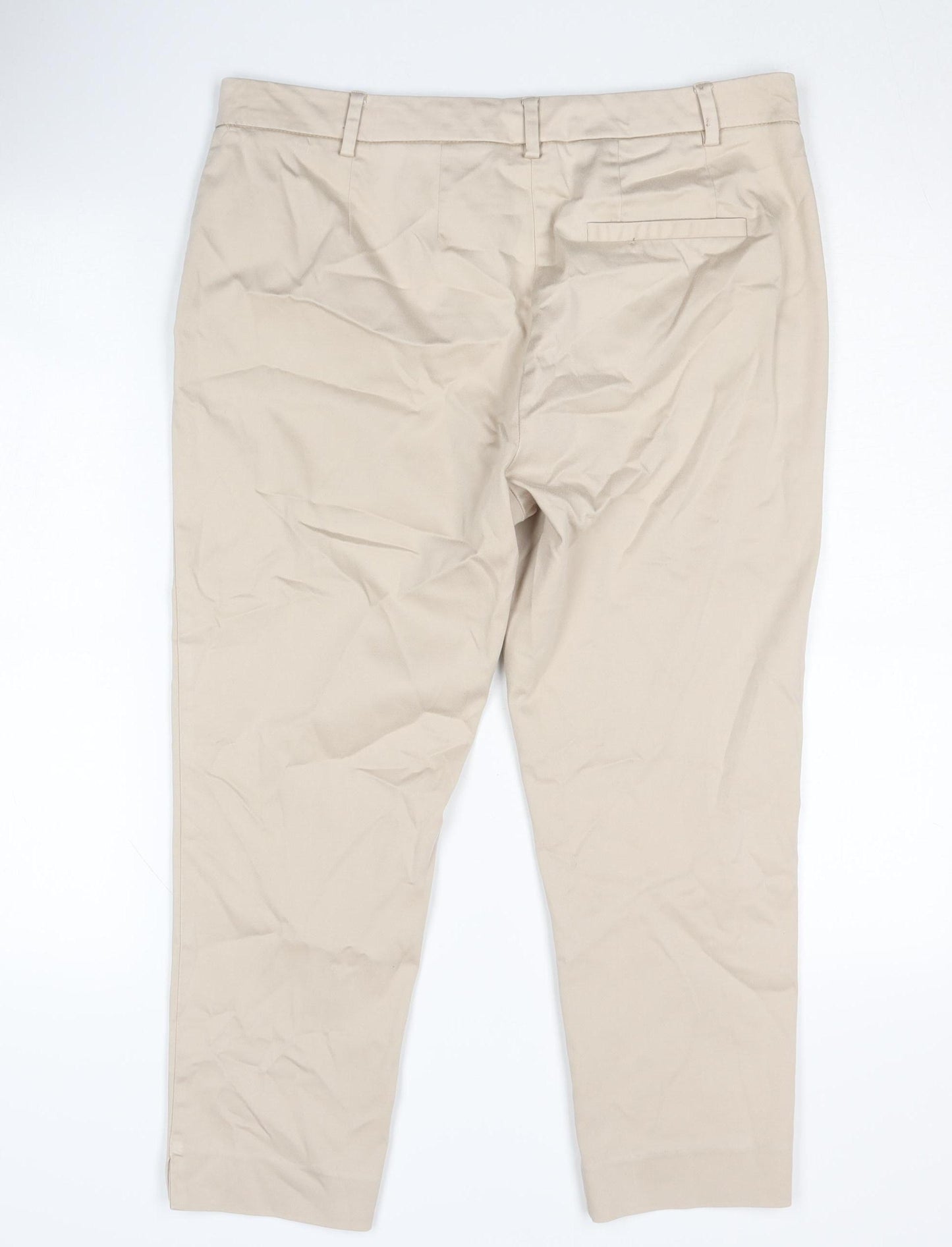Marks and Spencer Women's Beige Trousers Size 14