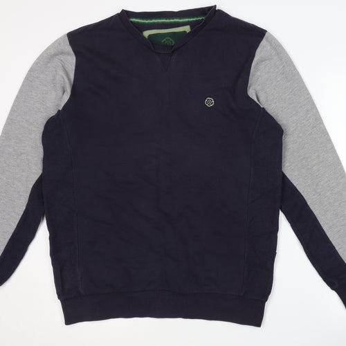 Nicholas Deakins Men's Blue Grey XL Pullover Sweatshirt