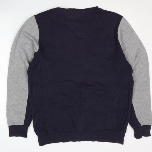 Nicholas Deakins Men's Blue Grey XL Pullover Sweatshirt
