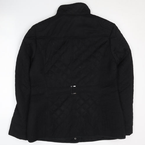 Outerwear Women's Black Quilted Jacket Size 12 Casual Autumn