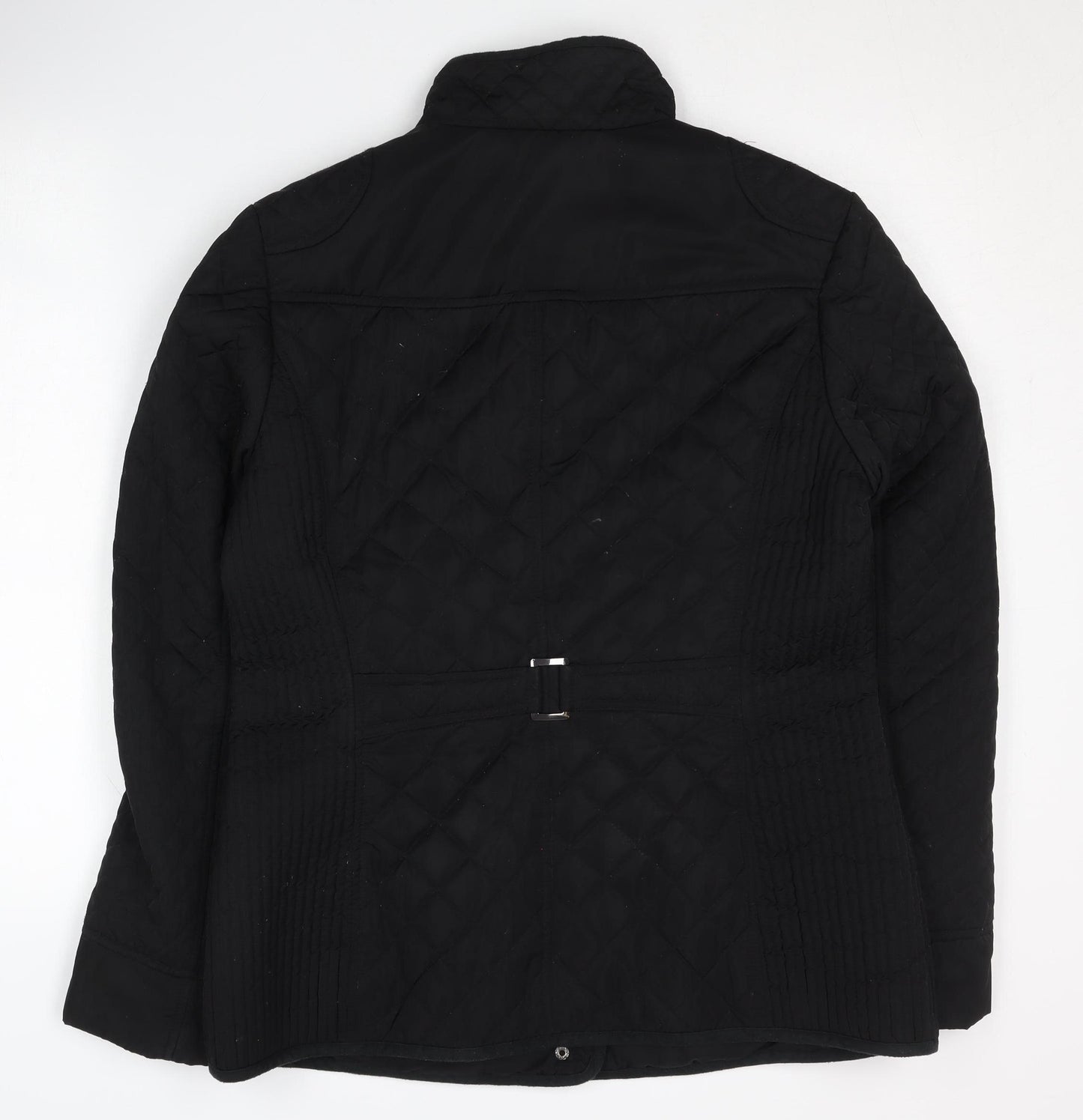 Outerwear Women's Black Quilted Jacket Size 12 Casual Autumn