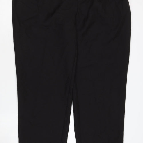 Chums Mens Black Straight Trousers - Size 40