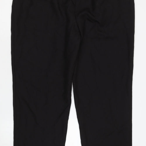 Chums Mens Black Straight Trousers - Size 40