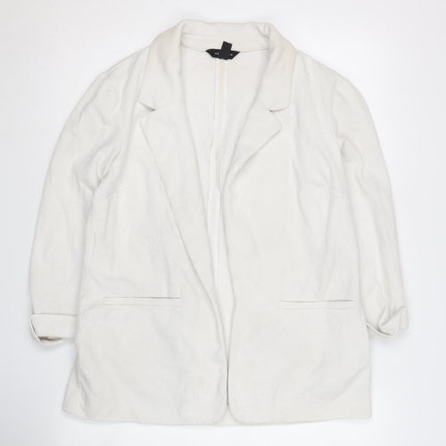 New Look Women's White Blazer Size 10