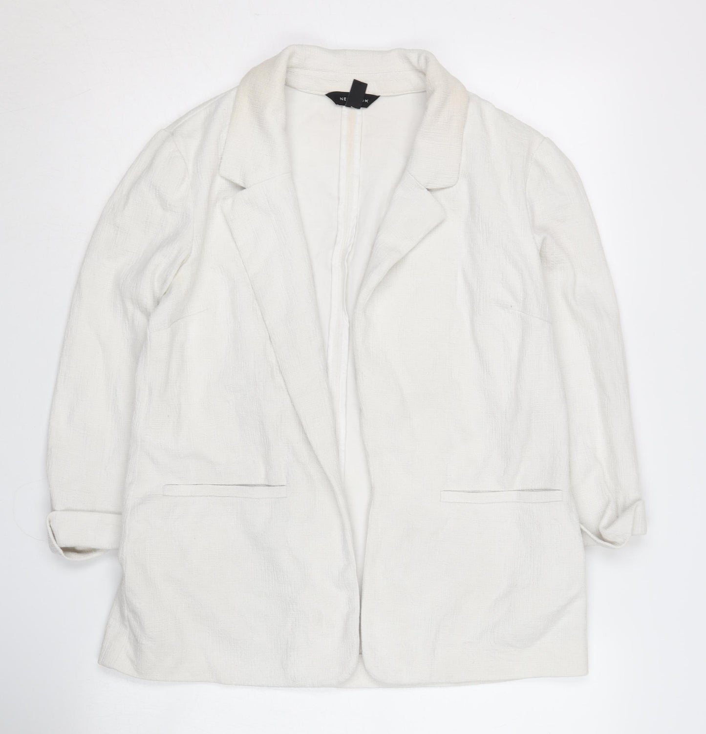 New Look Women's White Blazer Size 10