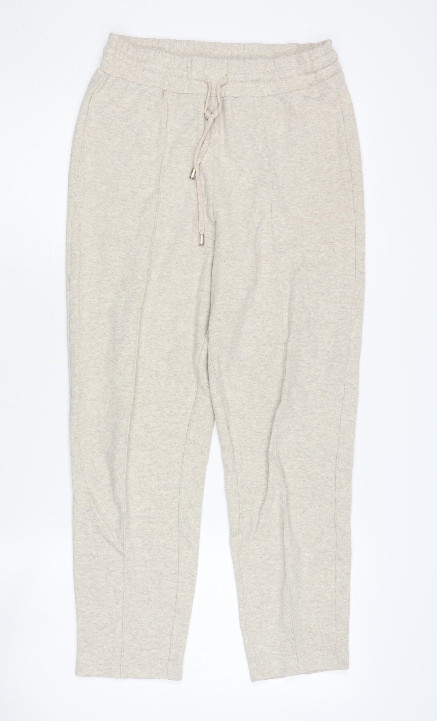 MNG Women's Beige Jogger Trousers Size S Casual