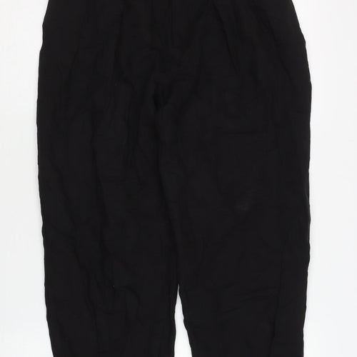 Zara Women’s Black XS Relaxed Linen Trousers