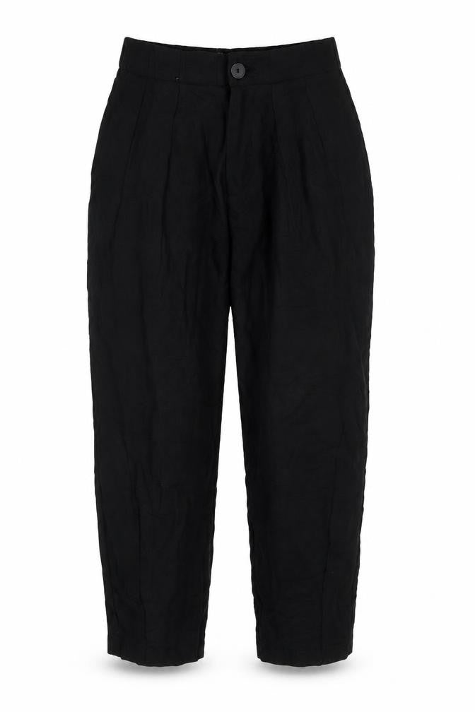 Zara Women’s Black XS Relaxed Linen Trousers