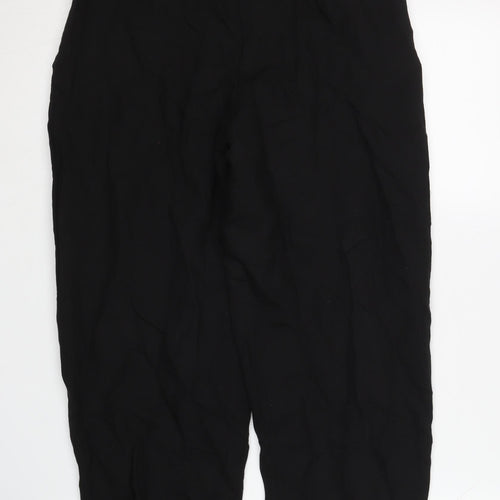 Zara Women’s Black XS Relaxed Linen Trousers