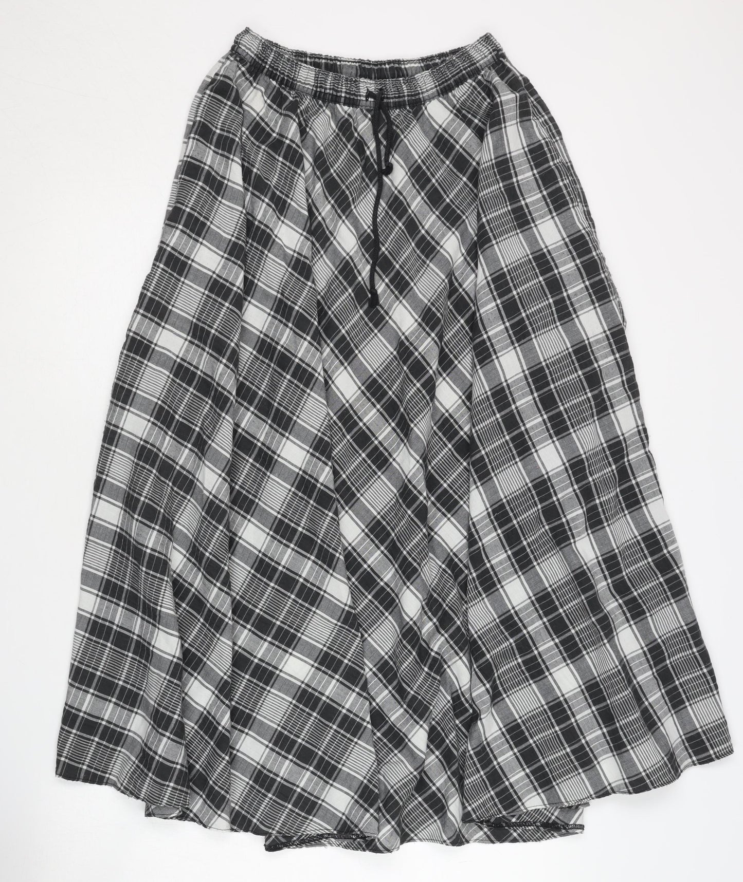 St Michael Women's Plaid A-Line Long Skirt Size 10