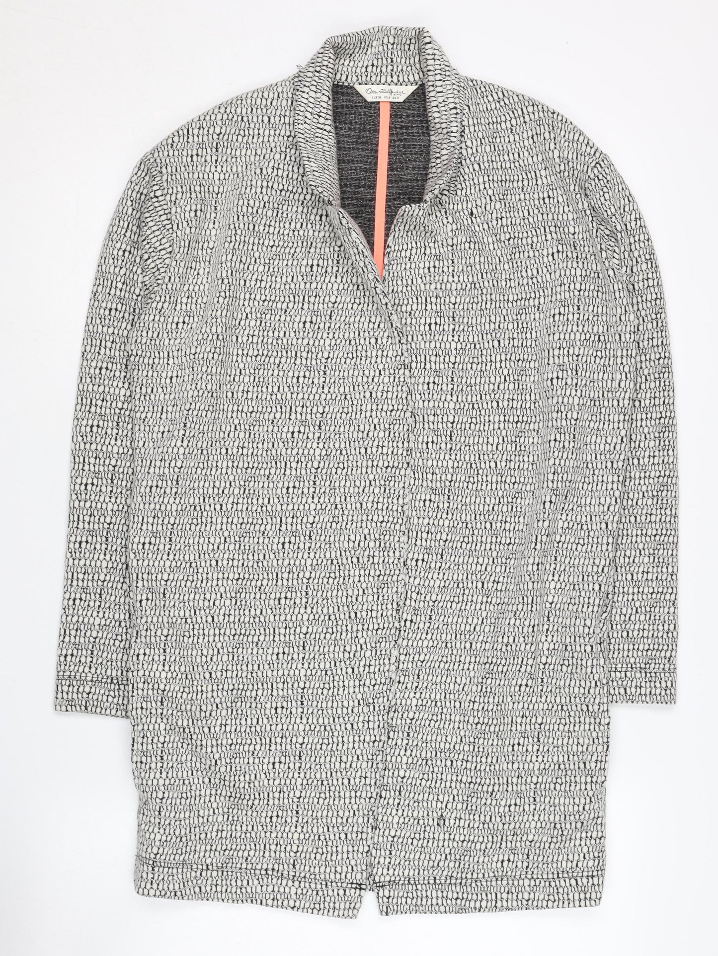 Miss Selfridge Women's Grey Blazer UK 8 Casual Regular Fit
