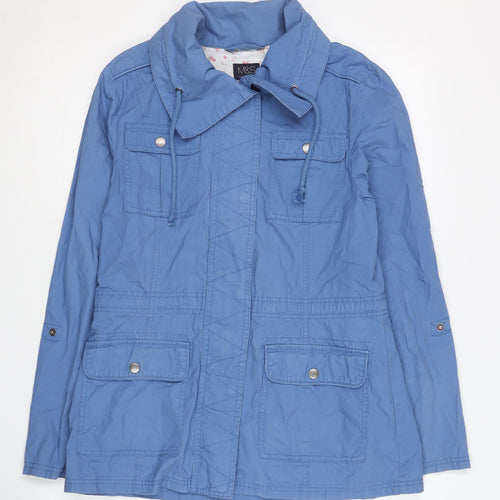 Marks and Spencer Women's Blue Jacket Size 8
