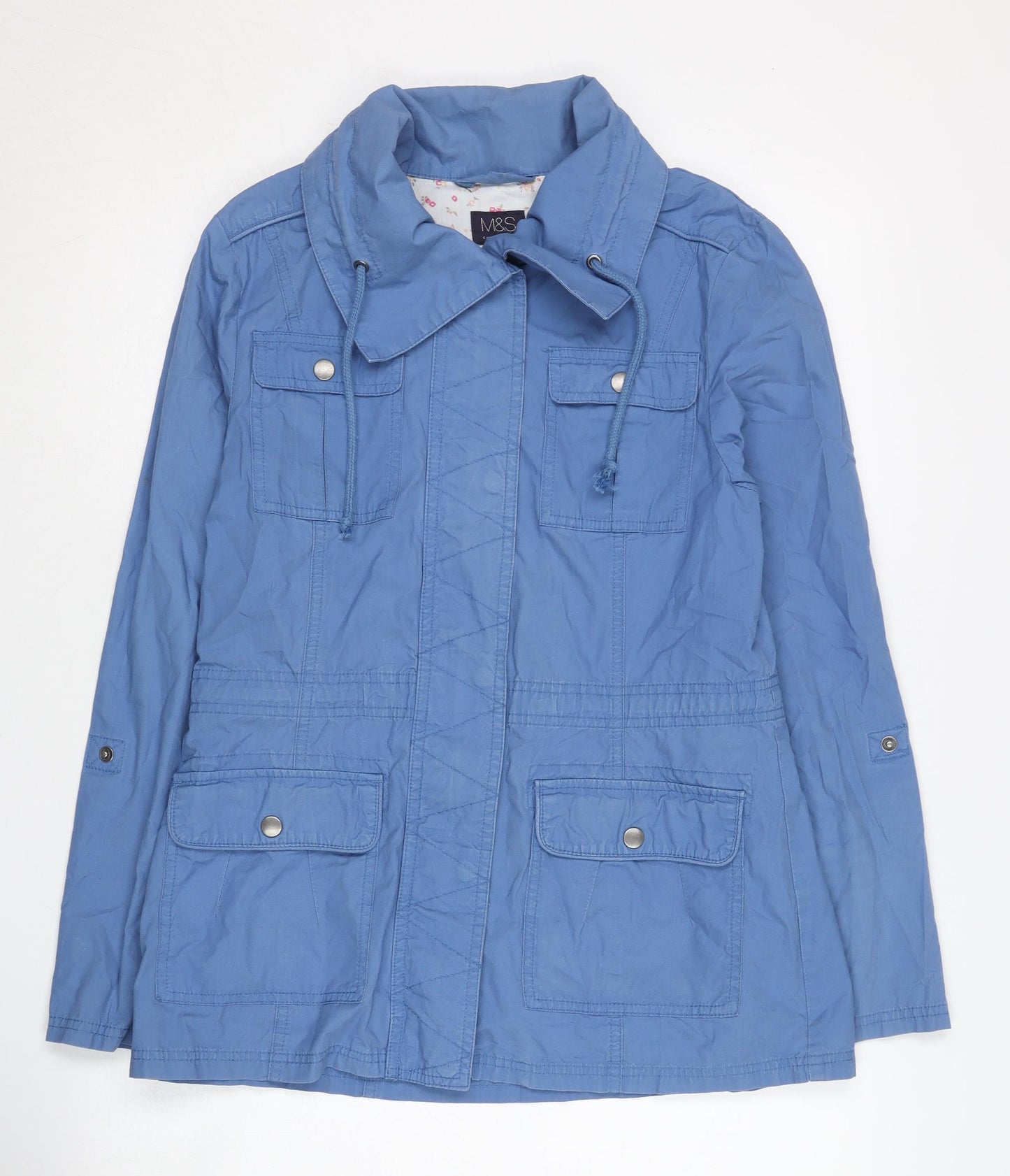 Marks and Spencer Women's Blue Jacket Size 8