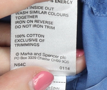 Marks and Spencer Women's Blue Jacket Size 8