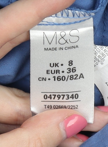 Marks and Spencer Women's Blue Jacket Size 8