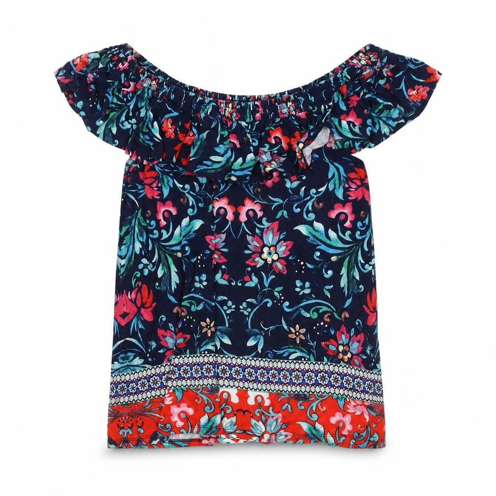 Front view of Monsoon Women's Multicoloured Off Shoulder Blouse S