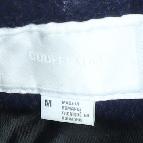 Cooperative Women's Blue Pea Coat Size M - Double-Breasted
