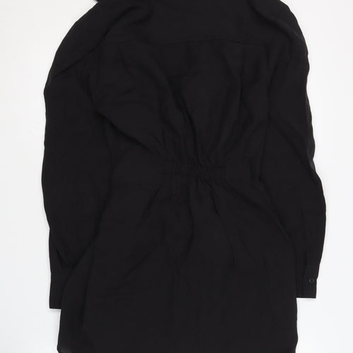 Zara Women's Black Long Sleeve Dress Size 8
