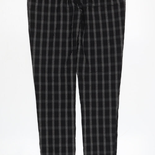 New Look Women's Black Check Skinny Trousers