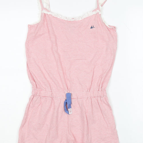 Mantaray Girls Pink Striped Playsuit 13-14 Years