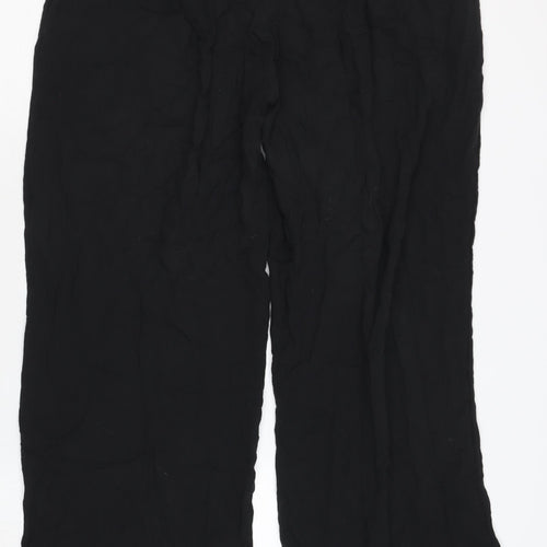 Marks and Spencer Black Women's Wide-Leg Trousers