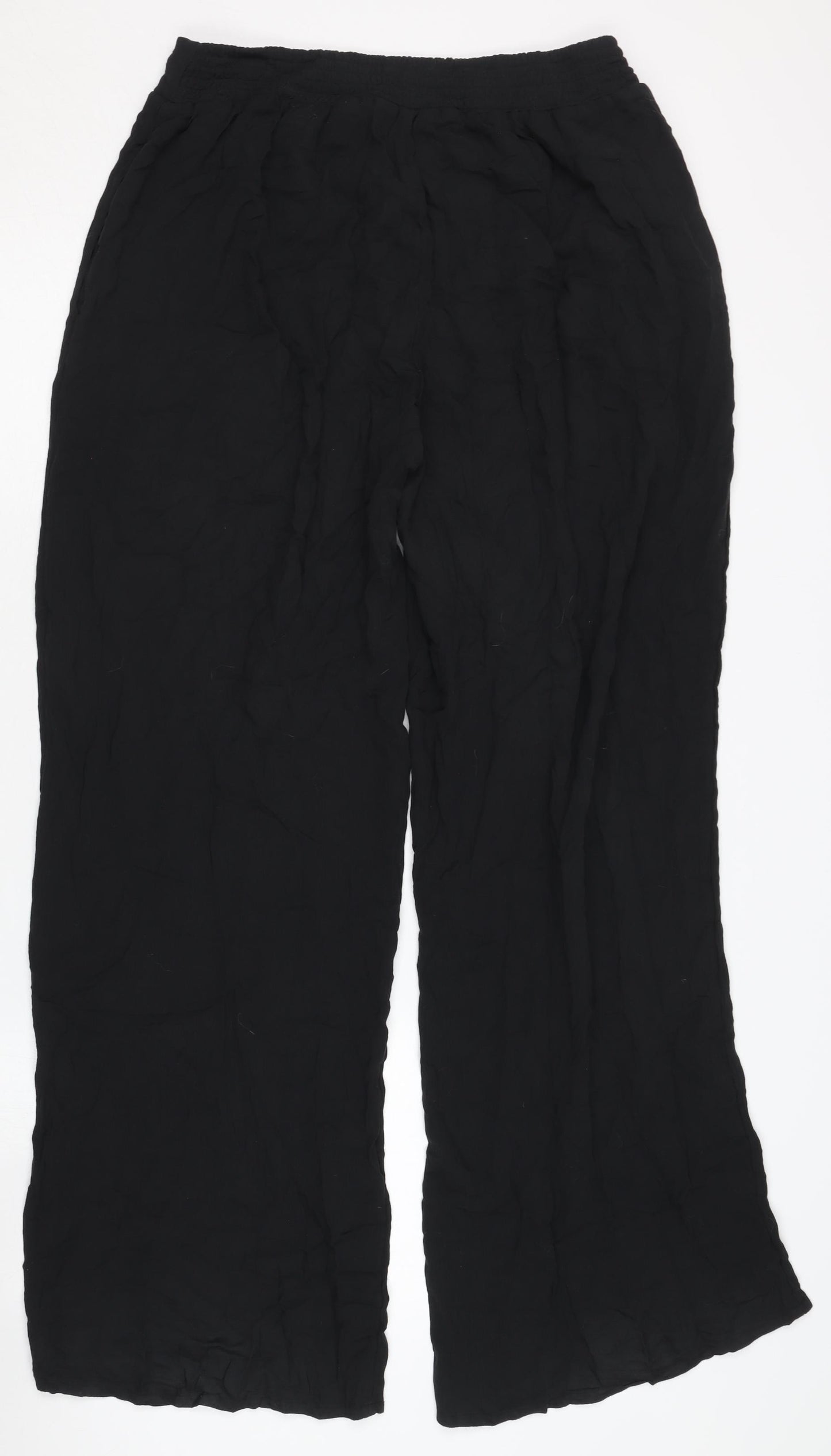 Marks and Spencer Black Women's Wide-Leg Trousers