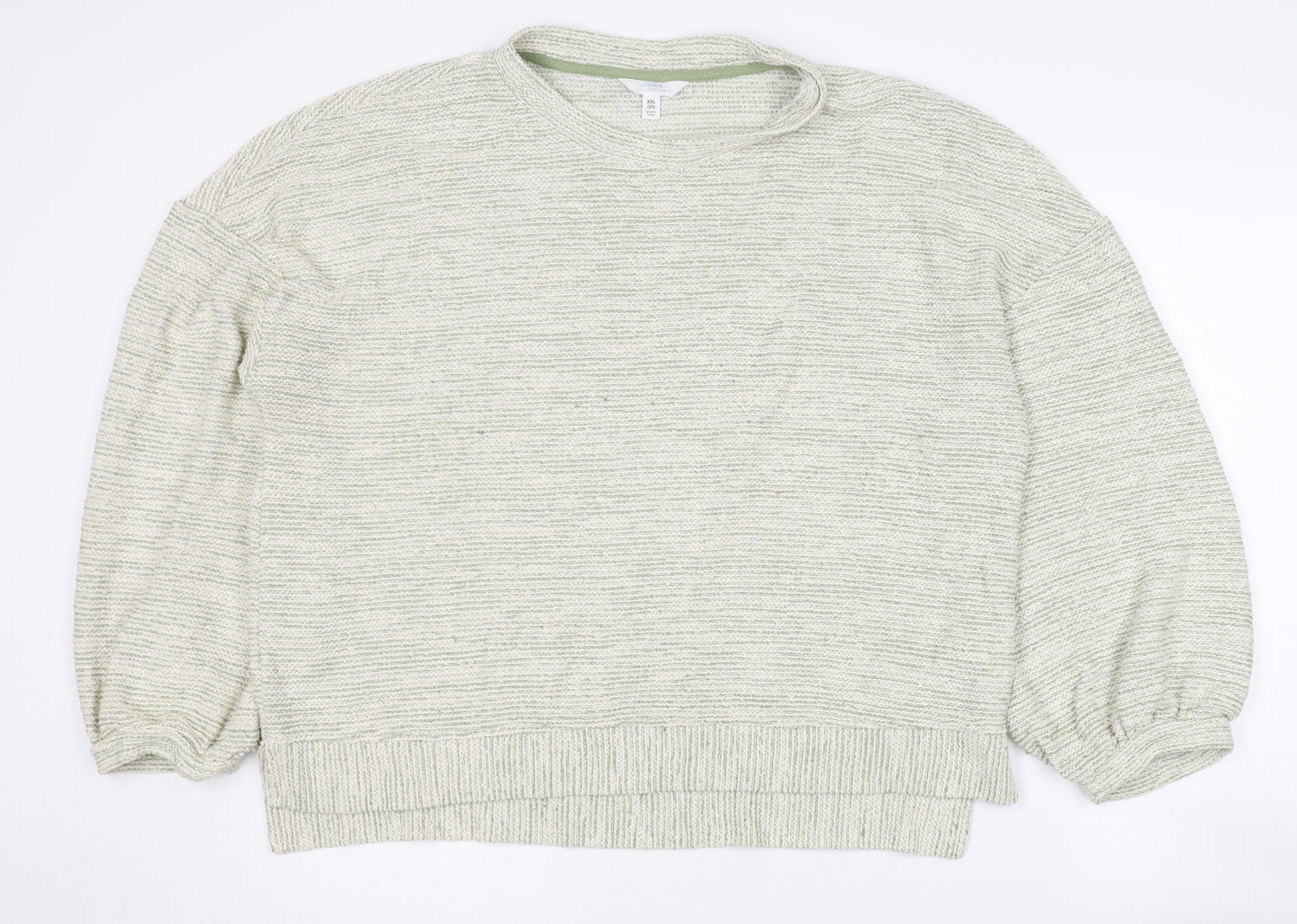 Time and Tru Women's Green Pullover Jumper, Size 20