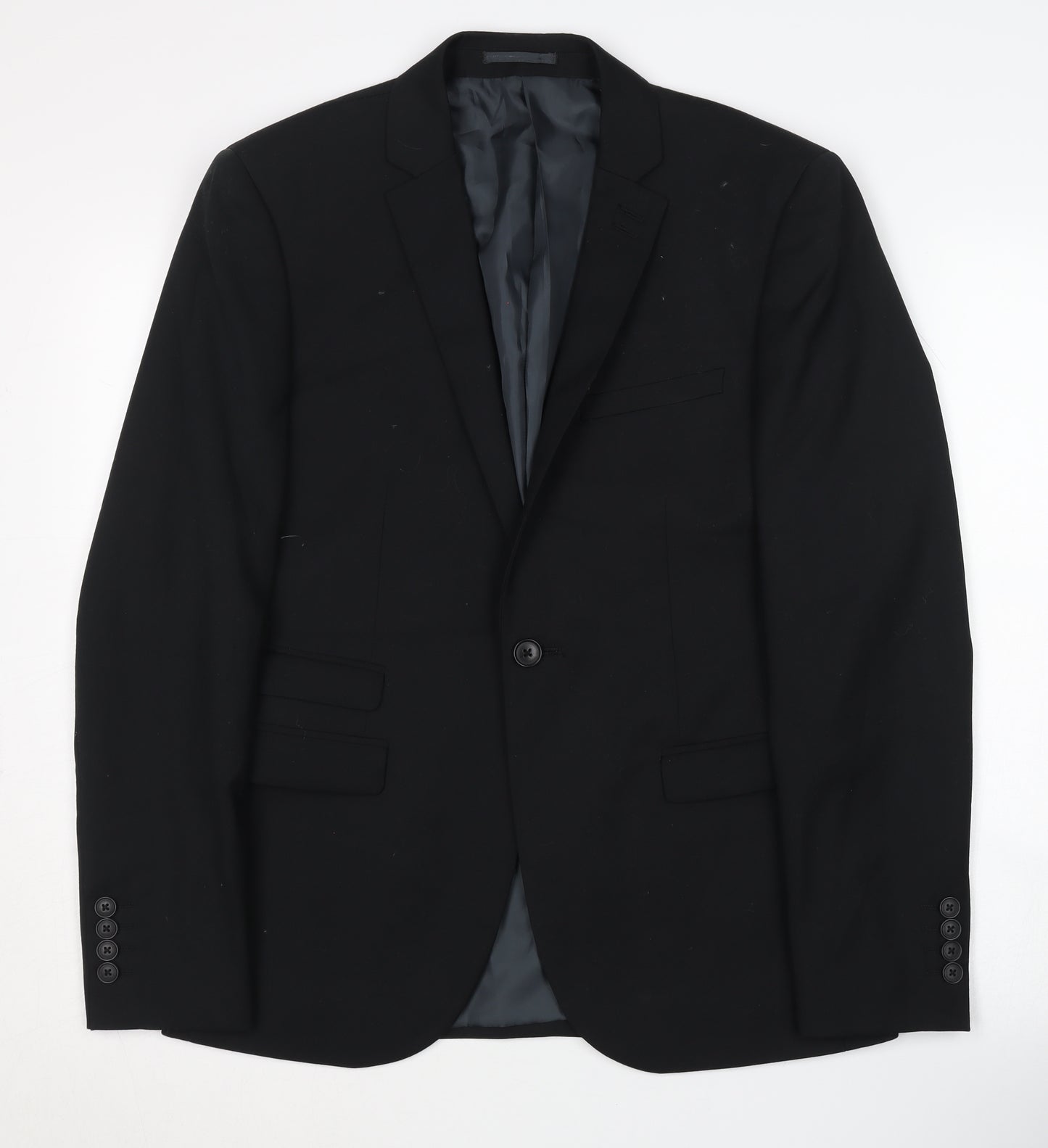 Next Men's Black Blazer Jacket 38S Business Formal