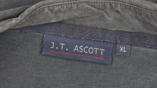 J.T. Ascott Men's Black XL Long Sleeve Polo Shirt
