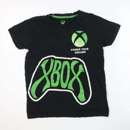 Xbox Boys' Black Graphic T-Shirt, 12 Years, Gaming Style