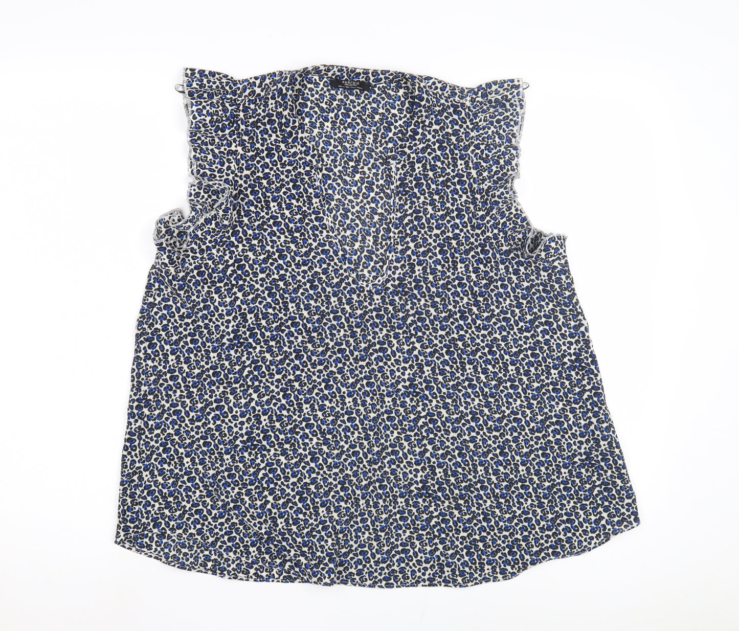 Parfois Women's Multicoloured Blouse Sleeveless V-Neck