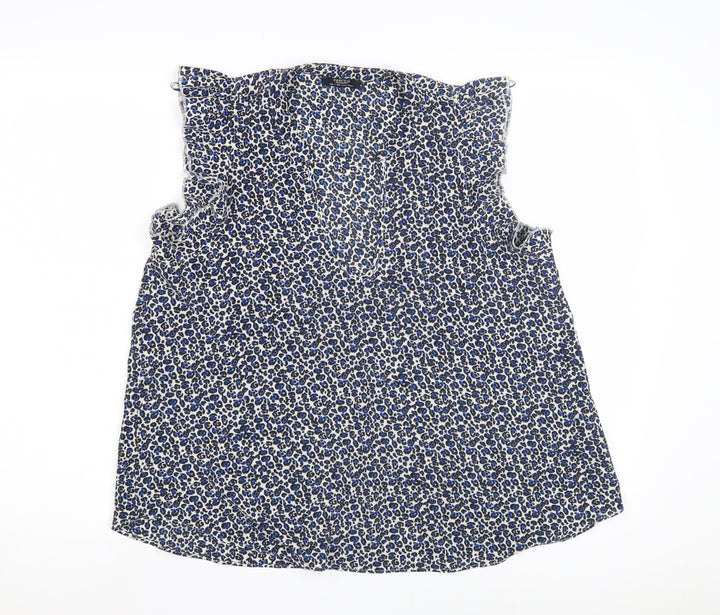 Parfois Women's Multicoloured Blouse Sleeveless V-Neck