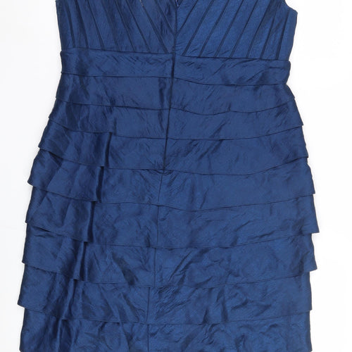 Adrianna Papell Blue Bodycon Dress, Size 14, Party/Cocktail