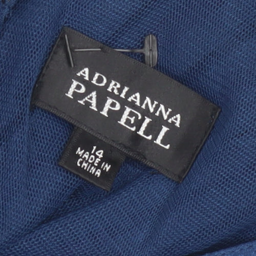 Adrianna Papell Blue Bodycon Dress, Size 14, Party/Cocktail