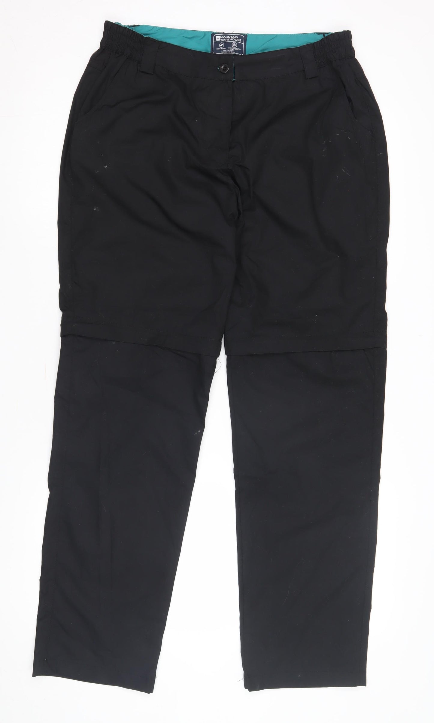Mountain Warehouse Women's Black Convertible Trousers Size 12