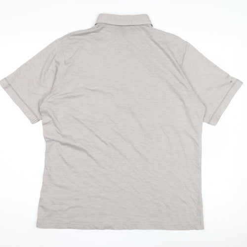 Farah Men's Beige Polo M Short Sleeve Casual Shirt