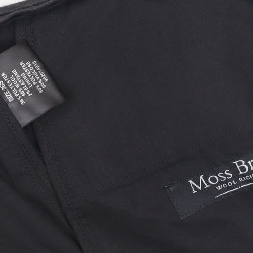 Moss Bros Men's Black Suit Trousers 36 Regular Fit
