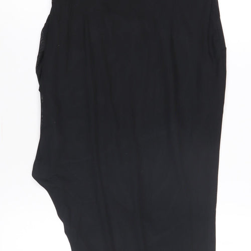 Women's Black Bodycon Midi Dress Size 12